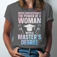 Masters Degree Graduation Art For Women Girls Masters Degree Unisex Jersey T-Shirt