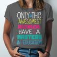 Masters In Education Degree Graduation Women MeD Unisex Jersey T-Shirt