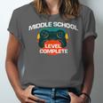 Middle School Graduation Gaming Vintage Level Complete Unisex Jersey T-Shirt