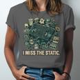 I Miss The Static Retro VHS Nostalgia Art Unisex Jersey T-Shirt