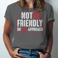 Not Friendly Do Not Approach Witty Introvert Tee Unisex Jersey T-Shirt