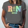 Nurse Graduation Shirt RN Est 2018 Rainbow Tshirt Unisex Jersey T-Shirt