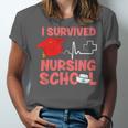 Nurse Survived Nursing School Graduation Unisex Jersey T-Shirt