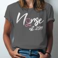 Nursing School Survivor Apparel Graduation Nurse RN EST 2019 Unisex Jersey T-Shirt