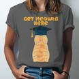 Orange Tabby Cat Graduation Distressed Shirt For Grads For Men Women Girls Kids Unisex Jersey T-Shirt