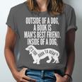 Outside Of A Dog A Book Is Man's Best Friend Apparel Unisex Jersey T-Shirt