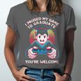 I Paused My Game To Graduate 2024 Gamer Graduation Unisex Jersey T-Shirt