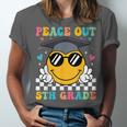 Peace Out 5th Grade Graduation Last Day Of School Unisex Jersey T-Shirt