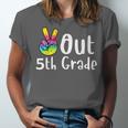 Peace Out 5th Grade Tie Dye Graduation Class Of 2026 Unisex Jersey T-Shirt