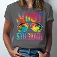 Peace Out 5th Grade Tie Dye Graduation Last Day Of School Unisex Jersey T-Shirt