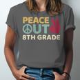 Peace Out 8th Grade Graduation Last Day Of School Unisex Jersey T-Shirt