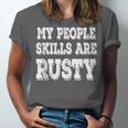My People Skills Are Rusty Introvert SPN Moments Unisex Jersey T-Shirt