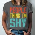 People Think I'm Shy I Introvert Unisex Jersey T-Shirt People Think I'm Shy I Introvert Unisex Jersey T-Shirt