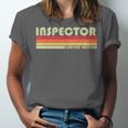 Personal Christmas Retro Vintage Graduation Inspector Job Title Profession Birthday Worker Idea Unisex Jersey T-Shirt