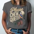 Please Chew Quieter Introverts Casual Everyday Unisex Jersey T-Shirt