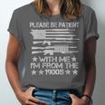 Please Be Patient With Me I'm From The 1900s USA Flag Guns Unisex Jersey T-Shirt