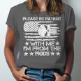 Please Be Patient With Me I'm From The 1900s USA Flag Skull Unisex Jersey T-Shirt