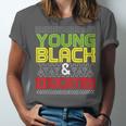 Proud African American Educated Graduation Unisex Jersey T-Shirt