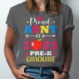 Proud Aunt Of 2023 Pre-K Graduate Senior Graduation Matching Unisex Jersey T-Shirt