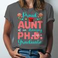 Proud Aunt Of An Amazing PhD Graduate Family Graduation Unisex Jersey T-Shirt
