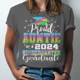 Proud Auntie Of Kindergarten Graduate 2024 Graduation Auntie Unisex Jersey T-Shirt