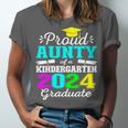 Proud Aunty Of Kindergarten Graduate 2024 Graduation Aunty Unisex Jersey T-Shirt