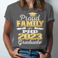 Proud Family Class Of 2023 PHD Graduate Doctorate Graduation Unisex Jersey T-Shirt