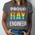 Proud Gay Engineer LGBTQ Rainbow Engineering Graduation Unisex Jersey T-Shirt