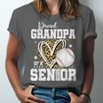 Proud Grandpa Of A 2026 Senior Baseball Graduation Leopard Unisex Jersey T-Shirt