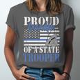 Proud Grandpa Of a State Trooper Police Officer Graduation Unisex Jersey T-Shirt