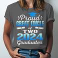 Proud Great Uncle Of Two 2024 Graduate Class 2024 Graduation Unisex Jersey T-Shirt