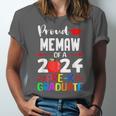 Proud MEMAW Of 2024 Pre-K Graduation Graduate Senior 2024 Unisex Jersey T-Shirt