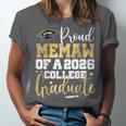 Proud Memaw Of 2026 Graduate College Graduation Unisex Jersey T-Shirt