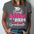 Proud Mom Of 2024 5th Grade Graduate Mother Graduation Unisex Jersey T-Shirt