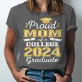 Proud Mom Of 2024 College Graduate Family 24 Graduation Unisex Jersey T-Shirt
