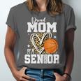 Proud Mom Of A 2026 Senior Basketball Graduation Leopard Unisex Jersey T-Shirt