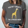 Proud Mom Graduation Shirt You Bet Giraffe Graduate Pun Unisex Jersey T-Shirt