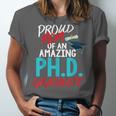 Proud Mom PhD Doctoral Graduation Doctorate Degree Unisex Jersey T-Shirt