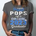 Proud Pops Of 2023 College Graduate Family 23 Graduation Unisex Jersey T-Shirt