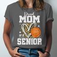 Proud Senior Mom Class Of 2026 Basketball Graduation Leopard Unisex Jersey T-Shirt