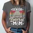Proud Senior Mom Marching Band Mom Class Of 2025 Graduation Unisex Jersey T-Shirt