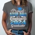 Proud Step Dad Of Kindergarten Graduate 2024 Graduation Step Unisex Jersey T-Shirt