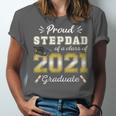 Proud Stepdad Class Of 2021 Graduate Senior 21 Graduation Unisex Jersey T-Shirt