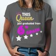 Queen 6th Grade Graduation For Girls Unisex Jersey T-Shirt