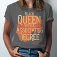 Queen Associate Degree Afrocentric GraduationShirt Unisex Jersey T-Shirt