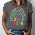 Rainbow Senior 2029 Shirt Class Of 2029 Cute Graduation Unisex Jersey T-Shirt
