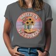 Raised On 90’s Country Women Retro Western Music Nostalgia Unisex Jersey T-Shirt Raised On 90’s Country Women Retro Western Music Nostalgia Unisex Jersey T-Shirt