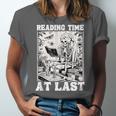 Reading Time At Last Book Lover Introvert Skeleton Reading Unisex Jersey T-Shirt Reading Time At Last Book Lover Introvert Skeleton Reading Unisex Jersey T-Shirt