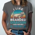 Retro Bearded Dragon Introvert For Lizard Lovers Unisex Jersey T-Shirt Retro Bearded Dragon Introvert For Lizard Lovers Unisex Jersey T-Shirt