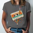 Retro Cassette Tape & Pencil Rewind Nostalgia Party 80s 90s Unisex Jersey T-Shirt